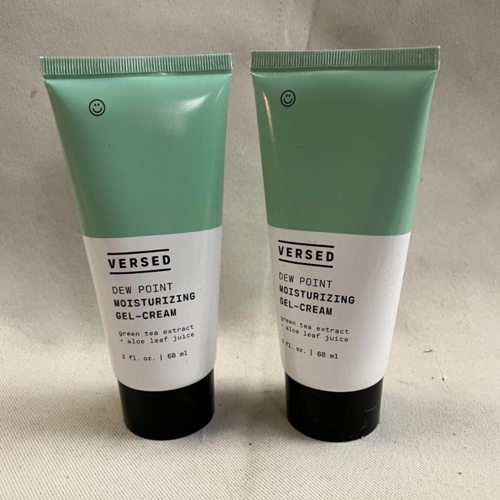 Versed Dew Point Moisturizing Face Gel/Cream 2 oz Full Size Set of 2 New Sealed